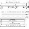 Душевой лоток AlcaPlast APZ10-650M Simple с решеткой и опорами (AG100401650)