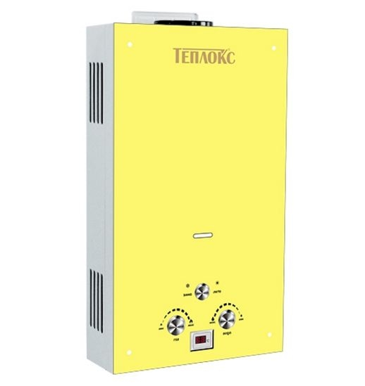 Газовый проточный водонагреватель ТЕПЛОКС ГПВС-10-Ж (Жёлтая)