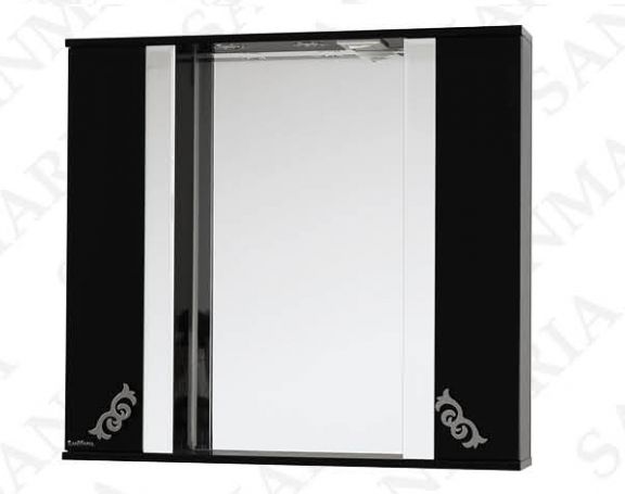 Зеркало с 2-мя шкафами Sanmaria Ницца 90 белый, бежевый, красный, чёрный, вишня, шоколад