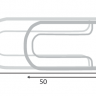 Водяной полотенцесушитель Фокстрот Двин B 32x50 (1") с полочкой