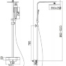 Душевая стойка (Система) SMARTsant SM1608AA Термостатический