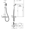 Душевая стойка (Система) SMARTsant SM2307AW Термостатический для ванны/душа