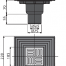 Душевой сливной трап Alcaplast APV4344 105×105/50/75 гидрозатвор - сухой и мокрый