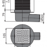 Душевой сливной трап Alcaplast APV31 105×105/50 комбинированный гидрозатвор SMART