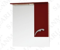 Зеркало со шкафом Sanmaria Элит 75 белый, бежевый, красный, чёрный, вишня