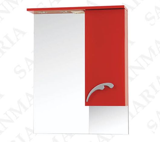 Зеркало со шкафом Sanmaria Элит 80 белый, бежевый, красный, чёрный, вишня