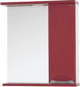 Зеркало со шкафом Sanmaria Милан 60, белый, бежевый, красный, чёрный, вишня, шоколад