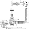Слив-перелив McALPINE MRB9CB с подводом воды (полуавтомат) 1